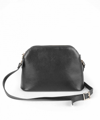 کیف دوشی زنانه چرم طبیعی چرم لانکا Lanka Leather مدل HBM-16