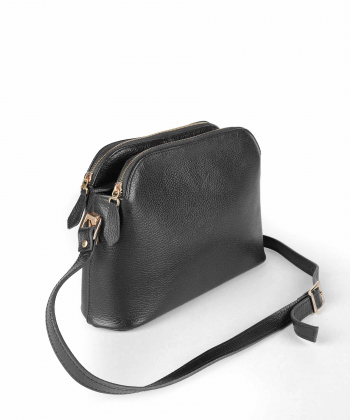 کیف دوشی زنانه چرم طبیعی چرم لانکا Lanka Leather مدل HBM-16