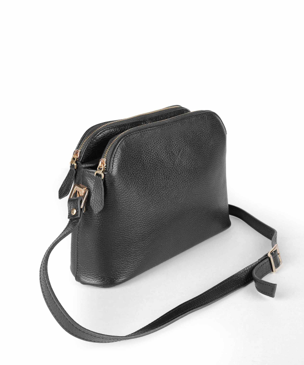 کیف دوشی زنانه چرم طبیعی چرم لانکا Lanka Leather مدل HBM-16