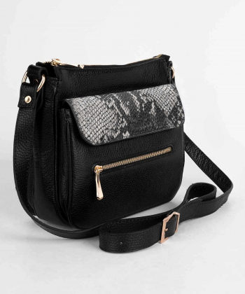 کیف دوشی چرم طبیعی زنانه شیفر Shifer مدل 9013B