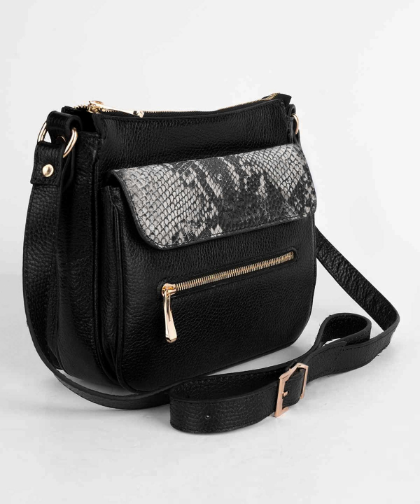 کیف دوشی چرم طبیعی زنانه شیفر Shifer مدل 9013B
