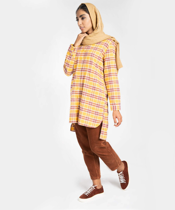 مانتو چهارخانه جین وست Jeanswest کد 03231505