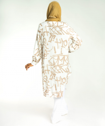 مانتو طرح دار زنانه تولیکا Tulika کد 71960