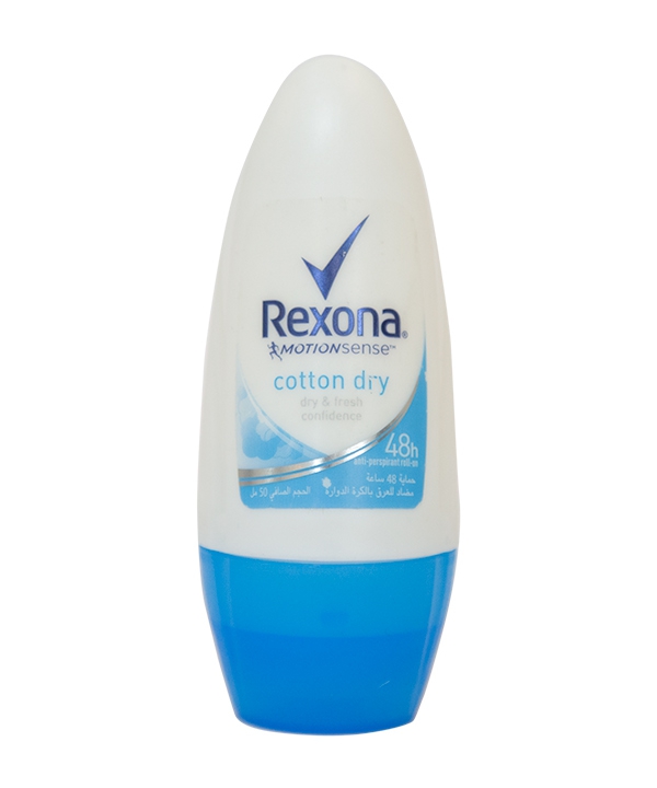 رول ضد تعریق زنانه رکسونا Rexona مدل Cotton Dry حجم 50 میلی لیتر