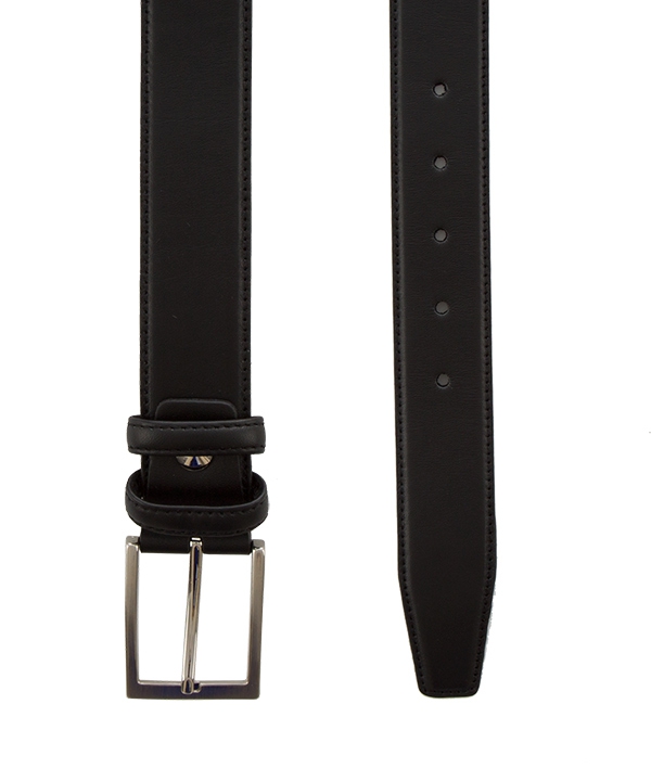 کمربند چرم مردانه مشکی چرم مشهد Mashhad Leather مدل N5587