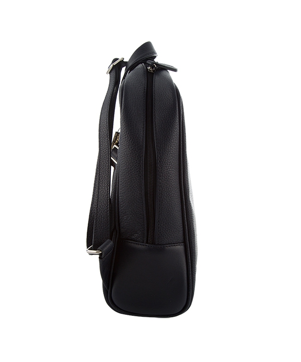 کوله پشتی چرم زنانه آبی تیره چرم مشهدMashhad leather مدل S0682