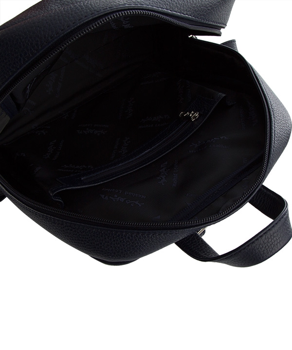 کوله پشتی چرم زنانه آبی تیره چرم مشهدMashhad leather مدل S0682