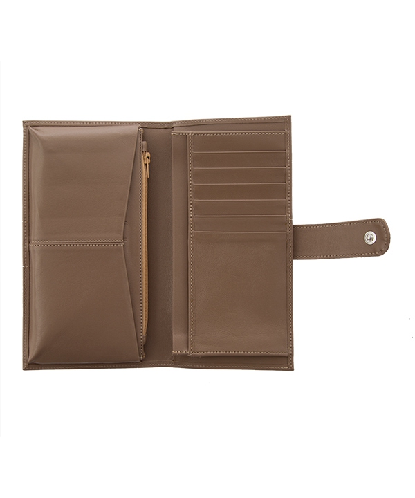کیف پول چرم زنانه کرم چرم مشهدMashhad leather مدل D5502