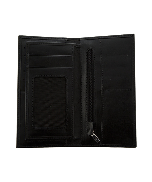 ست چرمی کیف پول، جاکارتی و کمربند چرم مشهدMashhad leather مدل U0019 - مشکی