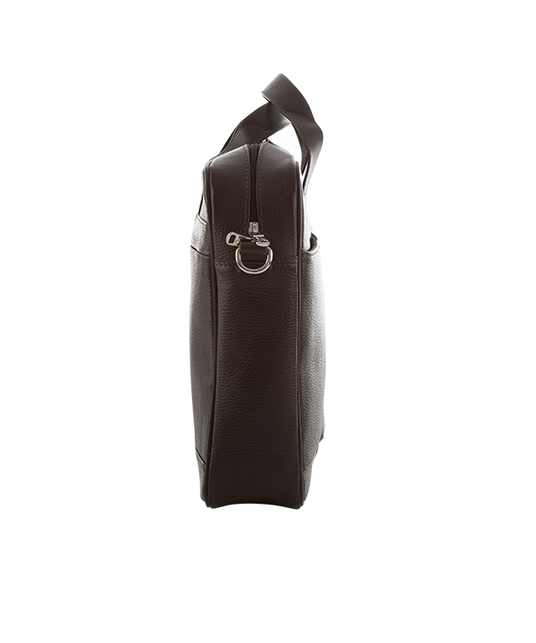 کیف اداری چرم طبیعی چرم مشهدMashhad leather مدل A0580 - قهوه ای