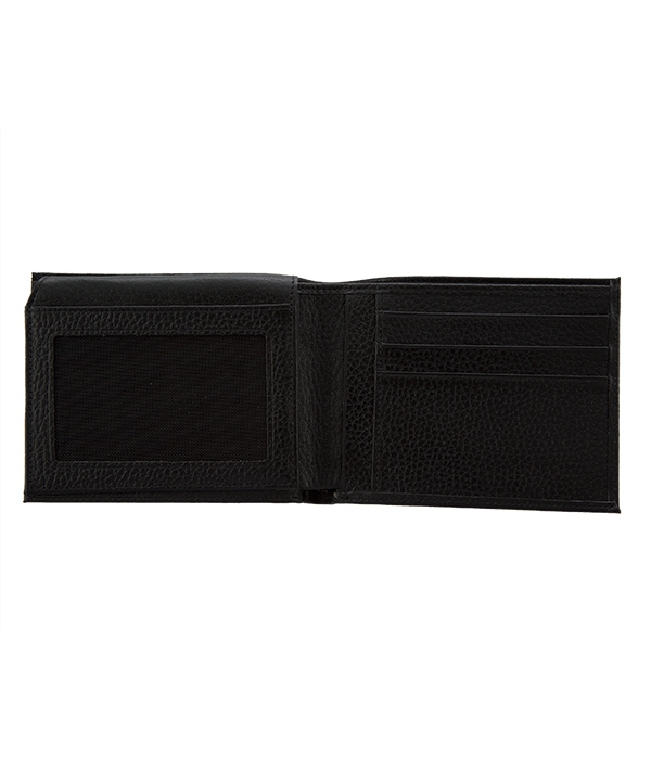 کیف پول مردانه چرم طبیعی چرم مشهدMashhad leather مدل D0243 – مشکی
