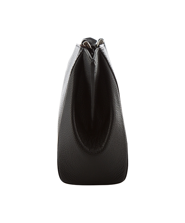 کیف دوشی زنانه چرم طبیعی چرم مشهدMashhad leather مدل S0680 - مشکی