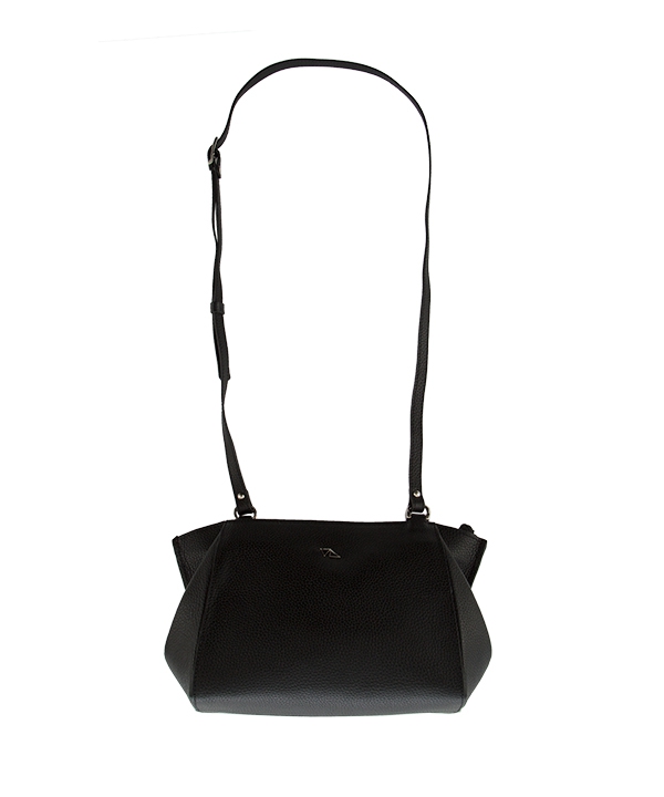 کیف دوشی زنانه چرم طبیعی چرم مشهدMashhad leather مدل S0680 - مشکی