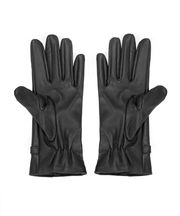 دستکش چرم زنانه قهوه ای چرم مشهدMashhad leather مدل R0160