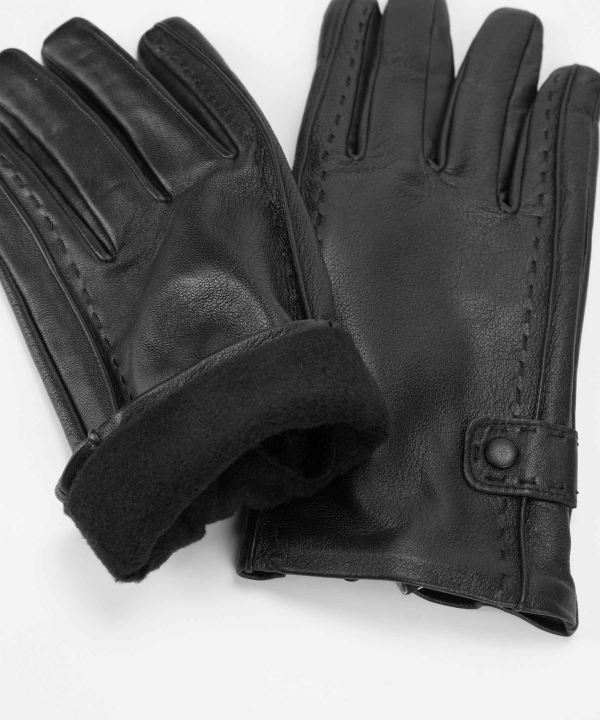 دستکش چرم مردانه قهوه ای چرم مشهدMashhad leather مدل R0530