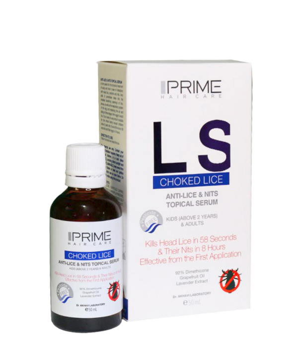 سرم مو از بین برنده شپش سر پریم Prime مدل LS حجم 50 میلی‌لیتر