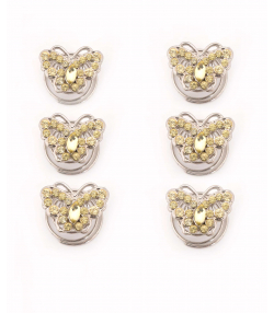 گیره موی سر دخترانه برند پی لس Brand Payless کد BP100362 بسته 6 عددی
