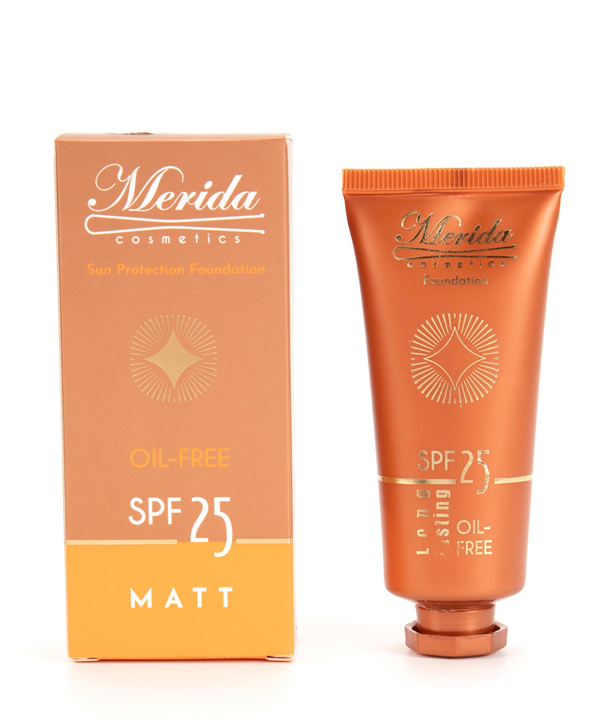 کرم پودر فاقد چربی مریدا Merida با SPF25 حجم 40 میلی‌لیتر