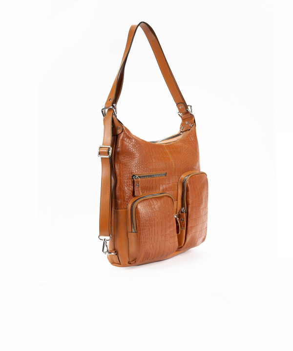 کیف دوشی زنانه چرم طبیعی شهر چرم Leather City مدل AS302186
