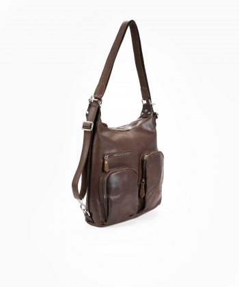کیف دوشی زنانه چرم طبیعی شهر چرم Leather City مدل AS302576