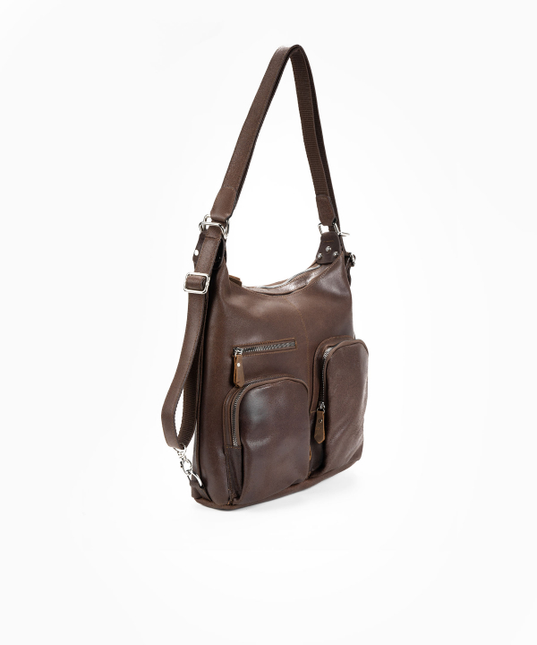 کیف دوشی زنانه چرم طبیعی شهر چرم Leather City مدل AS302576
