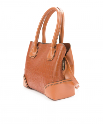 کیف دستی زنانه چرم طبیعی شهر چرم Leather City مدل AS302577
