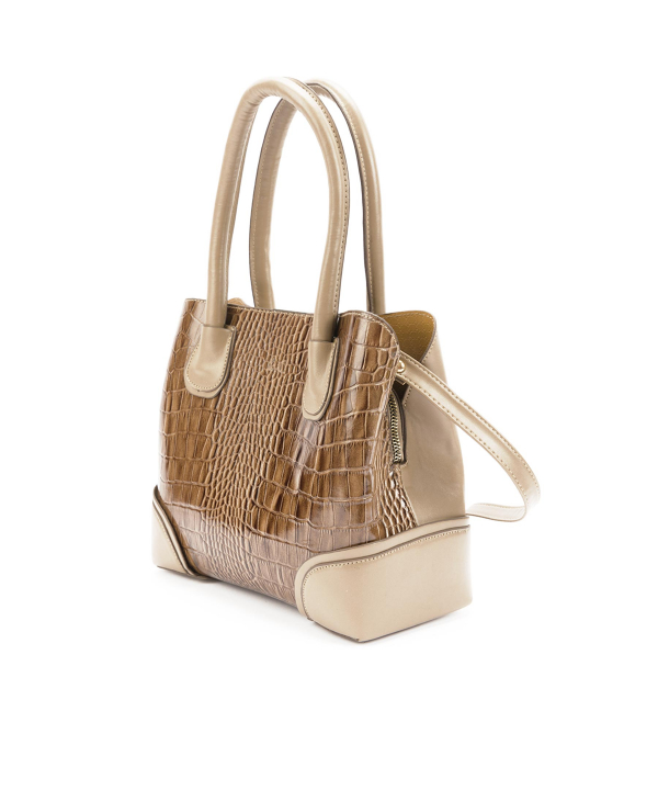 کیف دستی زنانه چرم طبیعی شهر چرم Leather City مدل AS302577