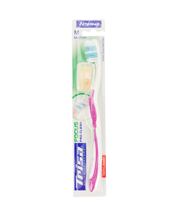 مسواک با برس متوسط تریزا Trisa مدل Focus Pro Clean
