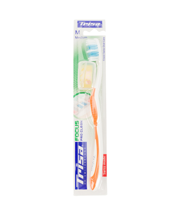 مسواک با برس متوسط تریزا Trisa مدل Focus Pro Clean