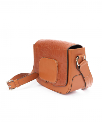 کیف دوشی زنانه چرم طبیعی شهر چرم Leather City مدل AS302551