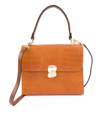 کیف دوشی زنانه چرم طبیعی شهر چرم Leather City مدل N200