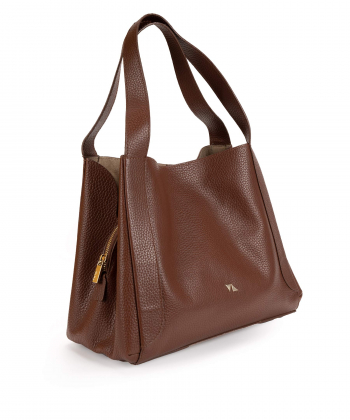 کیف دوشی زنانه چرم طبیعی چرم مشهد Mashad Leather کد S0787