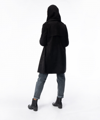 مانتو مشکی ورساچه جینز Versace Jeans کد VMW072