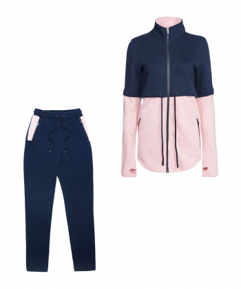 ست تیشرت و شلوار نخی راحتی زنانه جامه پوش آرا مدل 4112060044