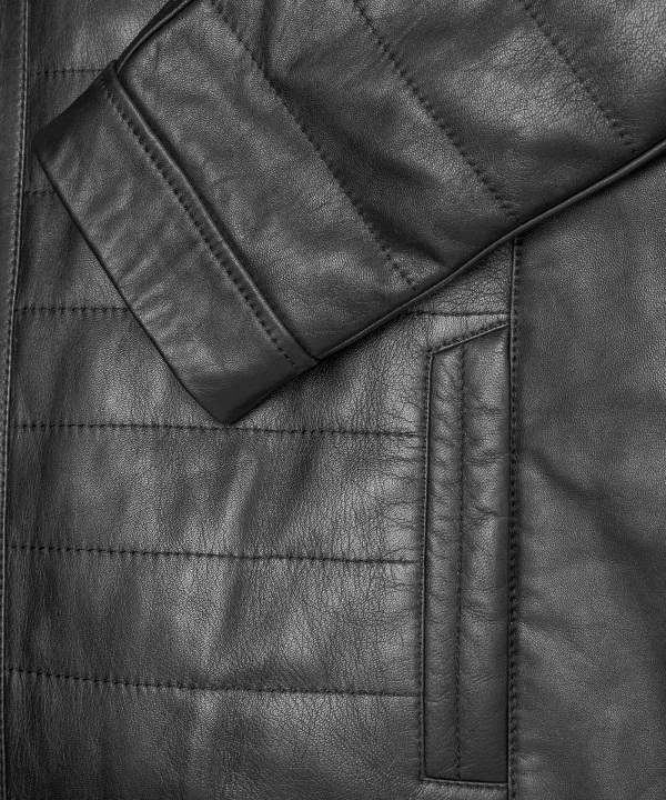 کت چرم مردانه چرم کروکو Croco Leather مدل مارادونا