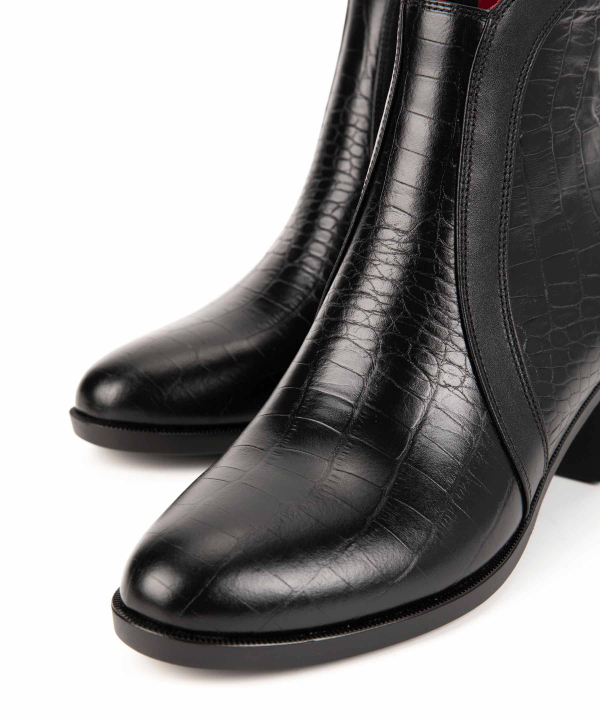 نیم بوت چرم زنانه چرم مشهد Mashad leather کد J2515