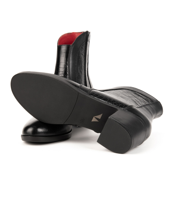 نیم بوت چرم زنانه چرم مشهد Mashad leather کد J2515