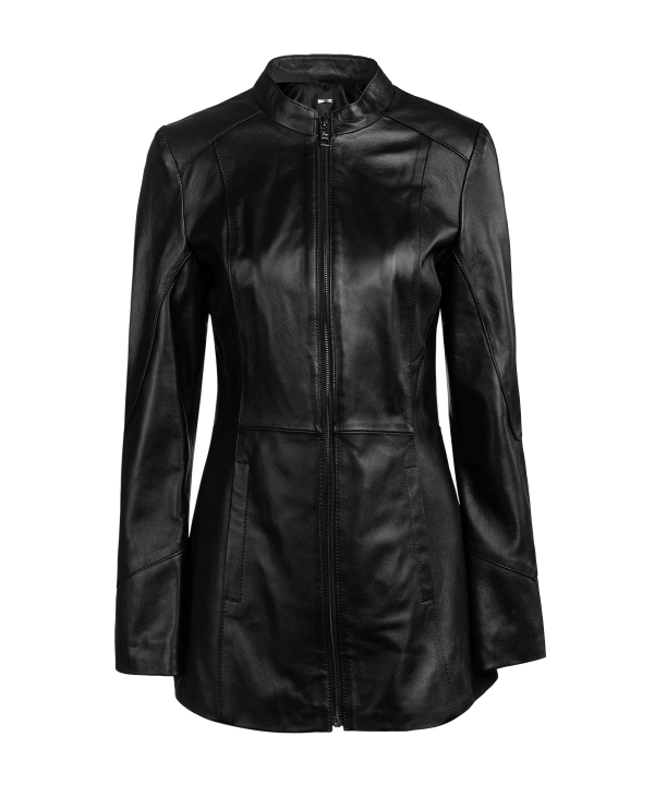 مانتو چرم زنانه چرم مشهد Mashad Leather کد B0461