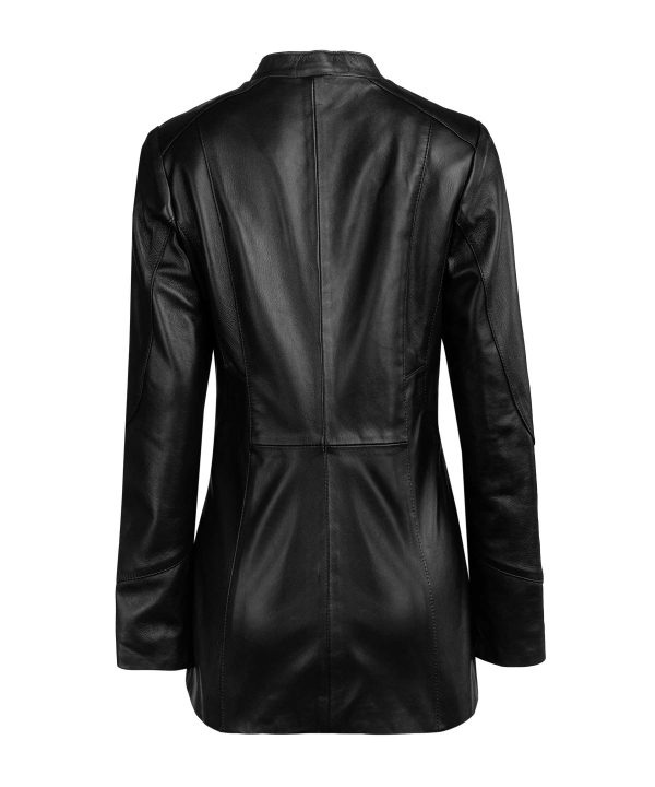 مانتو چرم زنانه چرم مشهد Mashad Leather کد B0461