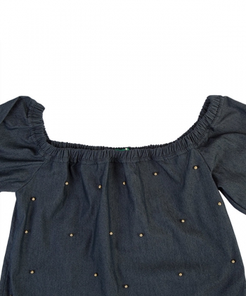 بلوز زنانه آف شولدرز آستین سه ربع آر ان اس RNS