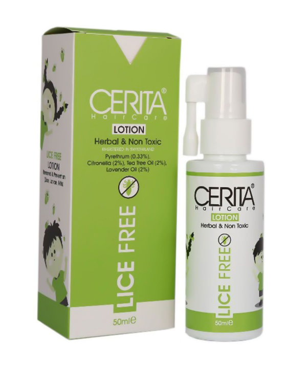 لوسیون ضد شپش مو سریتا Cerita مدل Lice Free حجم 50 میلی‌لیتر