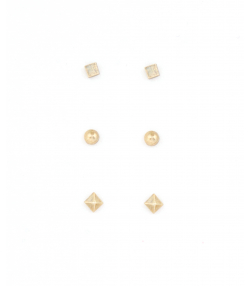 گوشواره میخی برند پی لس Brand Payless کد BP100218 بسته سه عددی