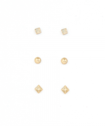 گوشواره میخی برند پی لس Brand Payless کد BP100218 بسته سه عددی