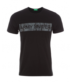 تی شرت یقه گرد چاپ army sniper