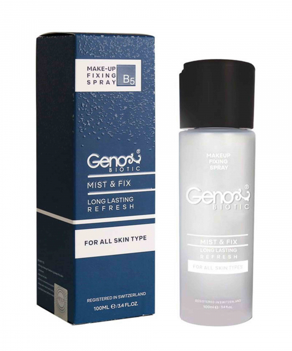 اسپری رطوبت‌رسان و تثبیت‌کننده آرایش ژنوبایوتیک Geno Biotic حجم 100 میلی‌لیتر