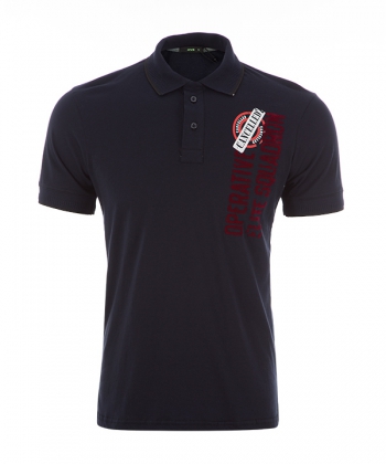 تی شرت یقه دار یکرو چاپی