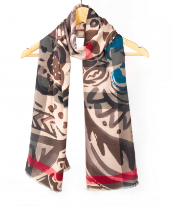 شال طرح دار زنانه مدلینا Modelina کد 877