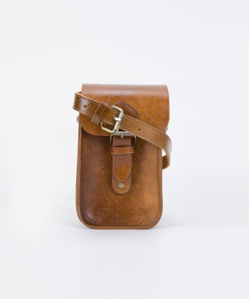 کیف دوشی زنانه چرم طبیعی چرم لانکا Lanka Leather مدل CB-17