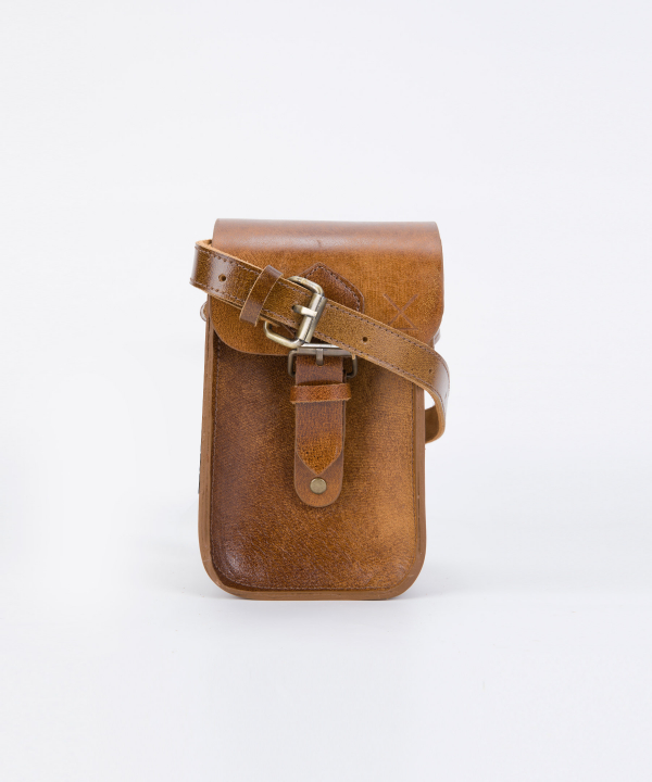 کیف دوشی زنانه چرم طبیعی چرم لانکا Lanka Leather مدل CB-17