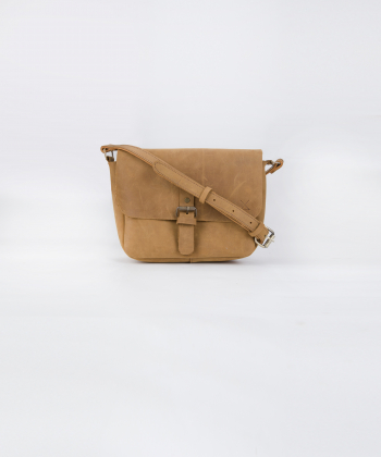 کیف دوشی زنانه چرم طبیعی چرم لانکا Lanka Leather مدل HB-15